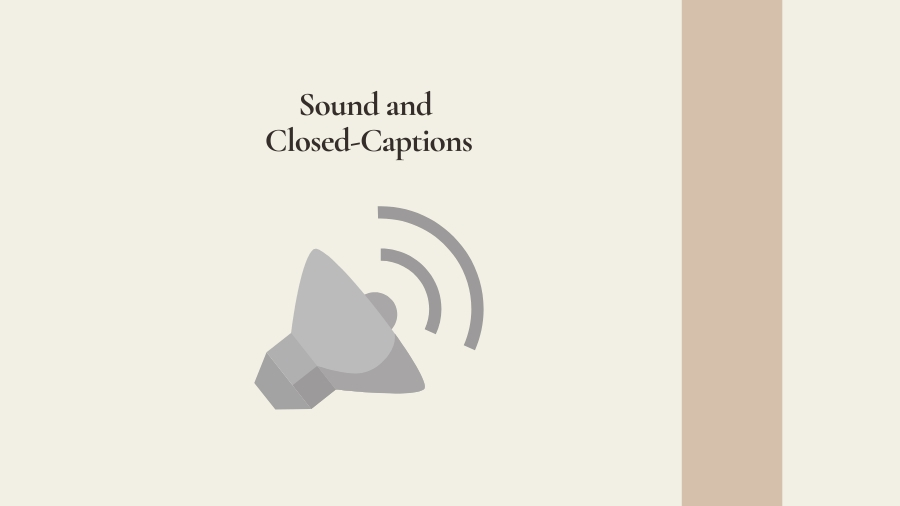 sound and closed-captions