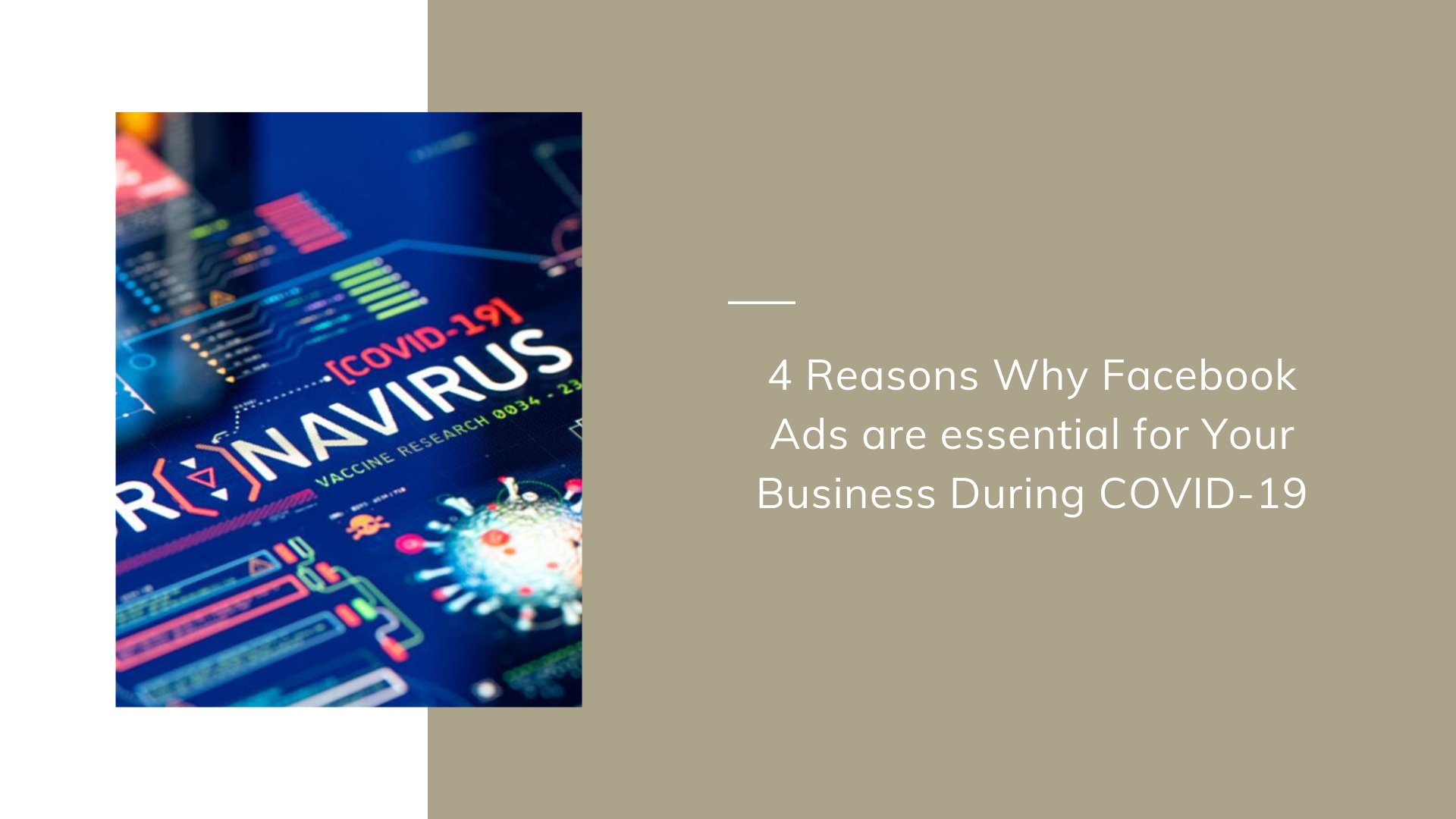 4 Reasons Why Facebook Ads are essential for Your Business During COVID-19