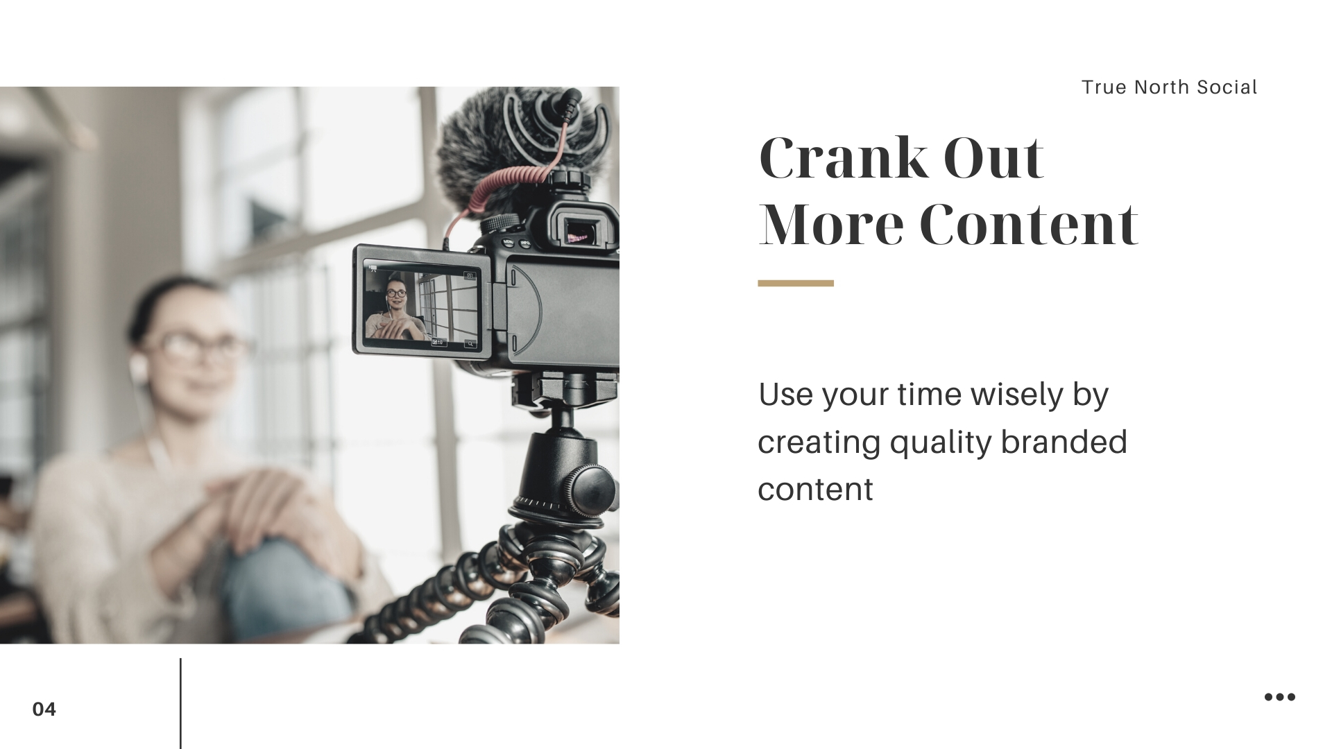 Use slower times to crank out content 