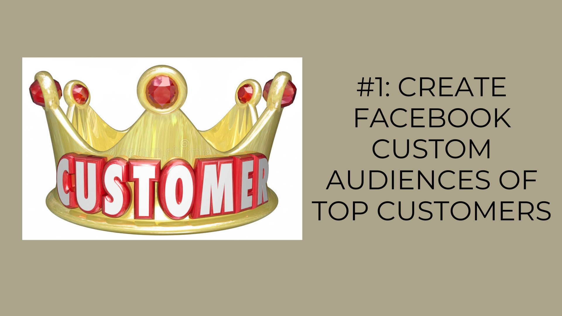 Create Facebook Custom Audiences of Top Customers