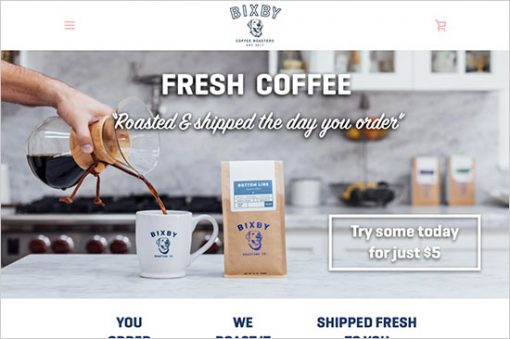 Bixby Shopify Website Design